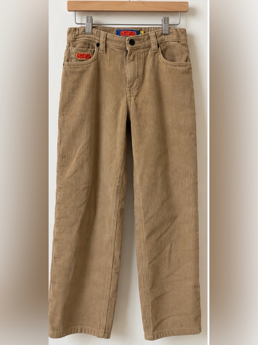 Empyre Straight/Wide-Leg Tan Corduroy Pants